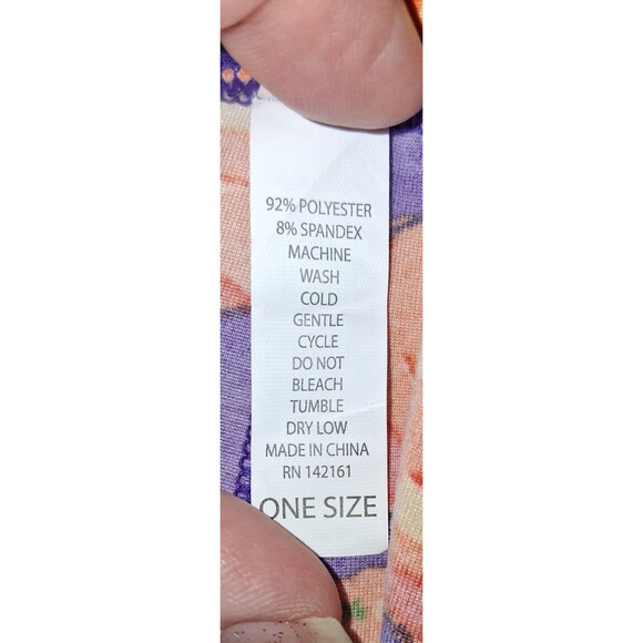 Lularoe One Size Leggings Black Background Colorful Hamburgers - Picture 4 of 4